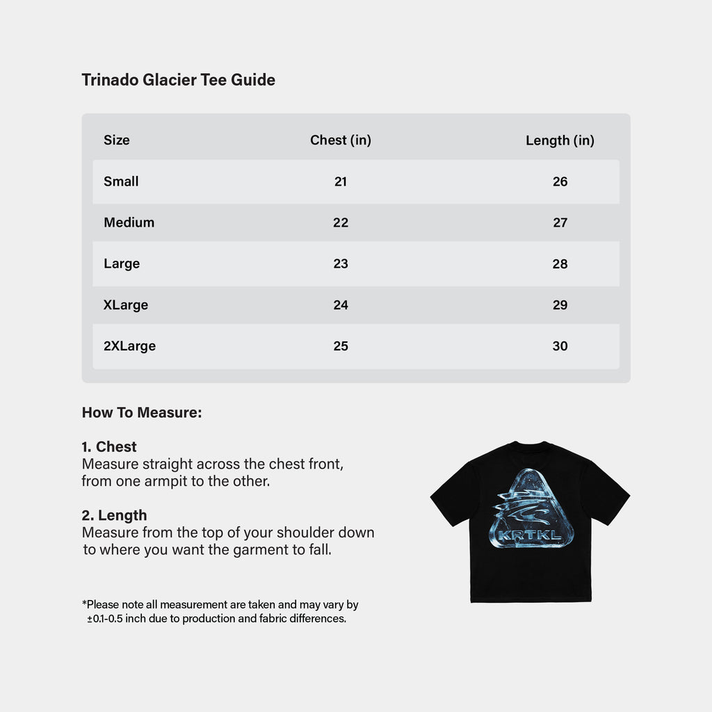 TRINADO GLACIER TEE (NOIR BLACK)