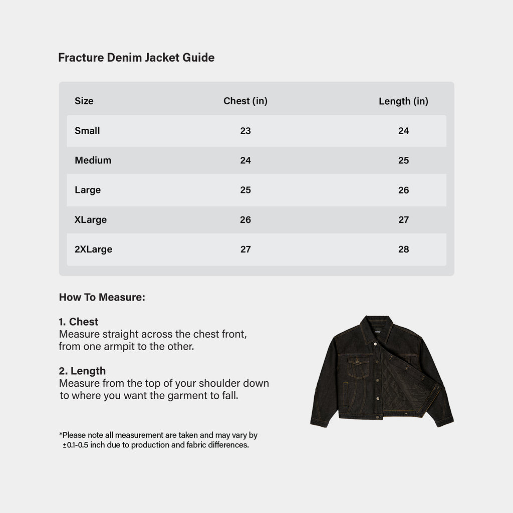 FRACTURE DENIM JACKET