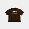 ROC QUOTE TEE MOCHA (BOXY)