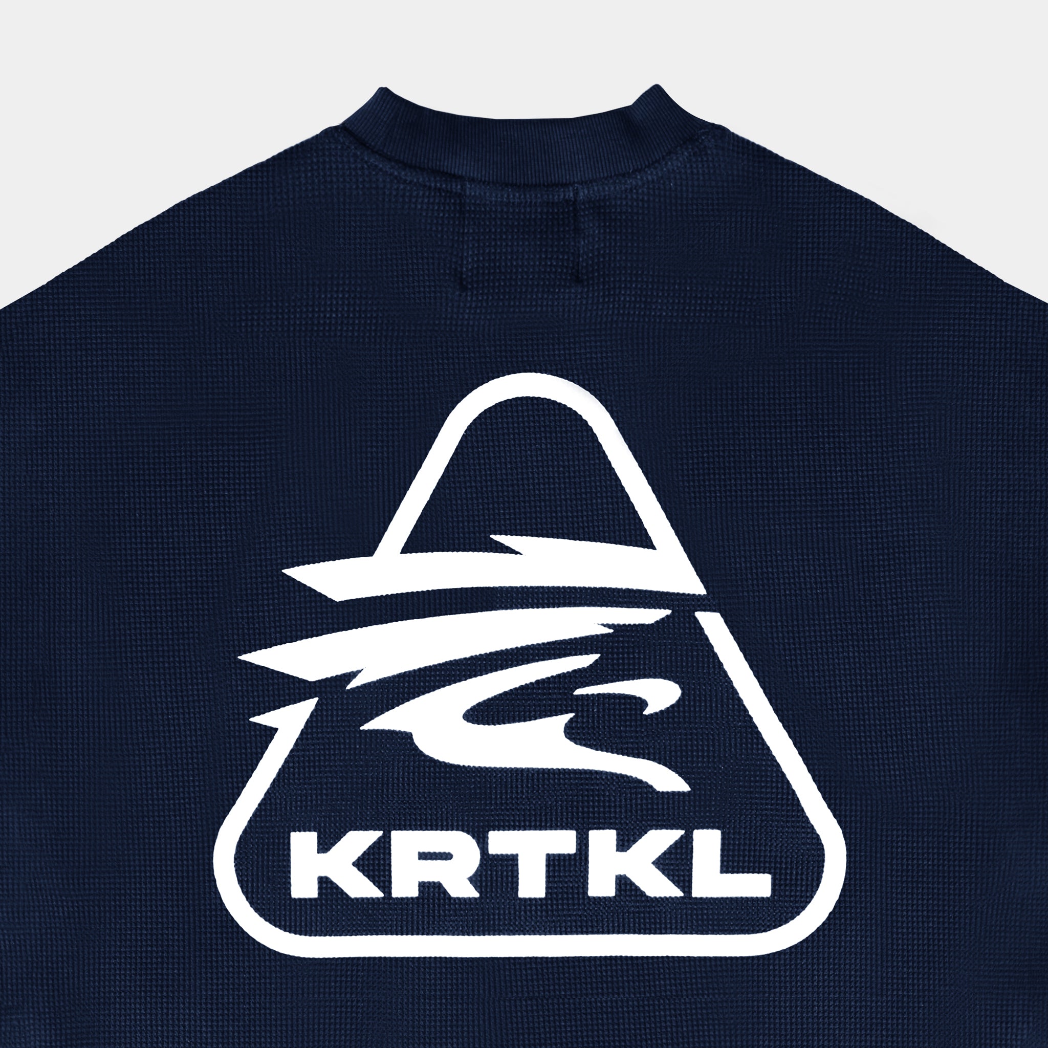 WAFFLE TEE LS (NAVY BLUE)