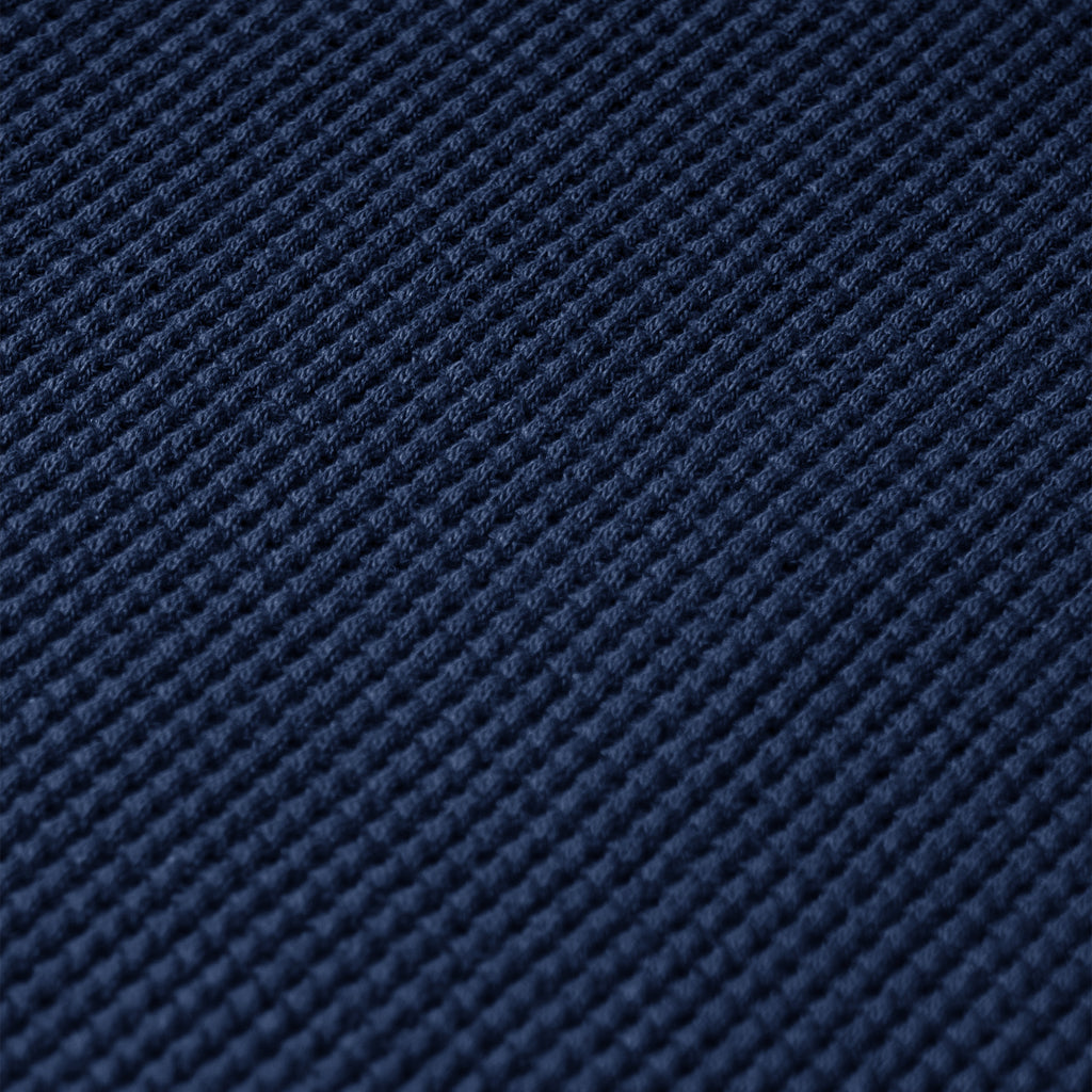 WAFFLE TEE LS (NAVY BLUE)