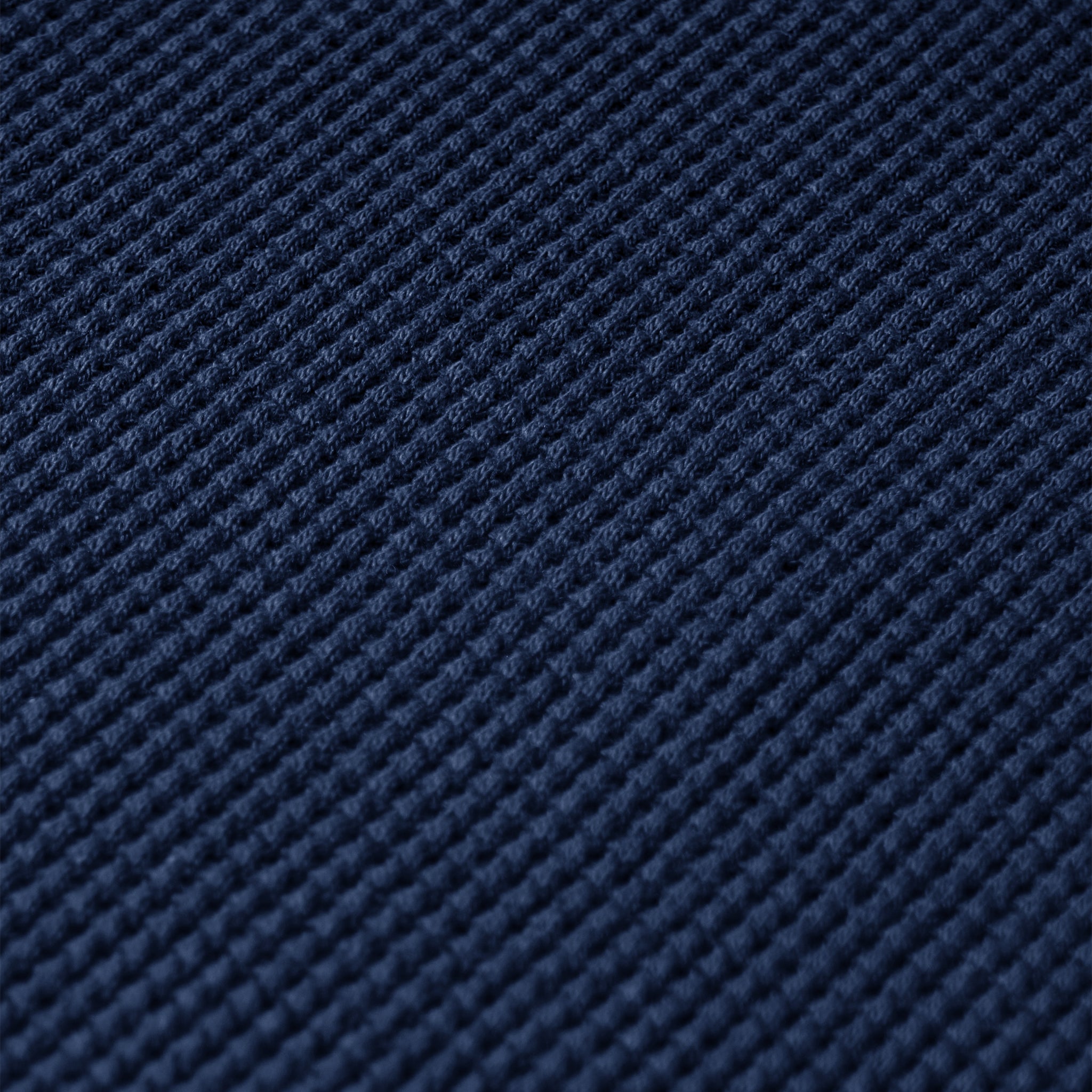 WAFFLE TEE LS (NAVY BLUE)
