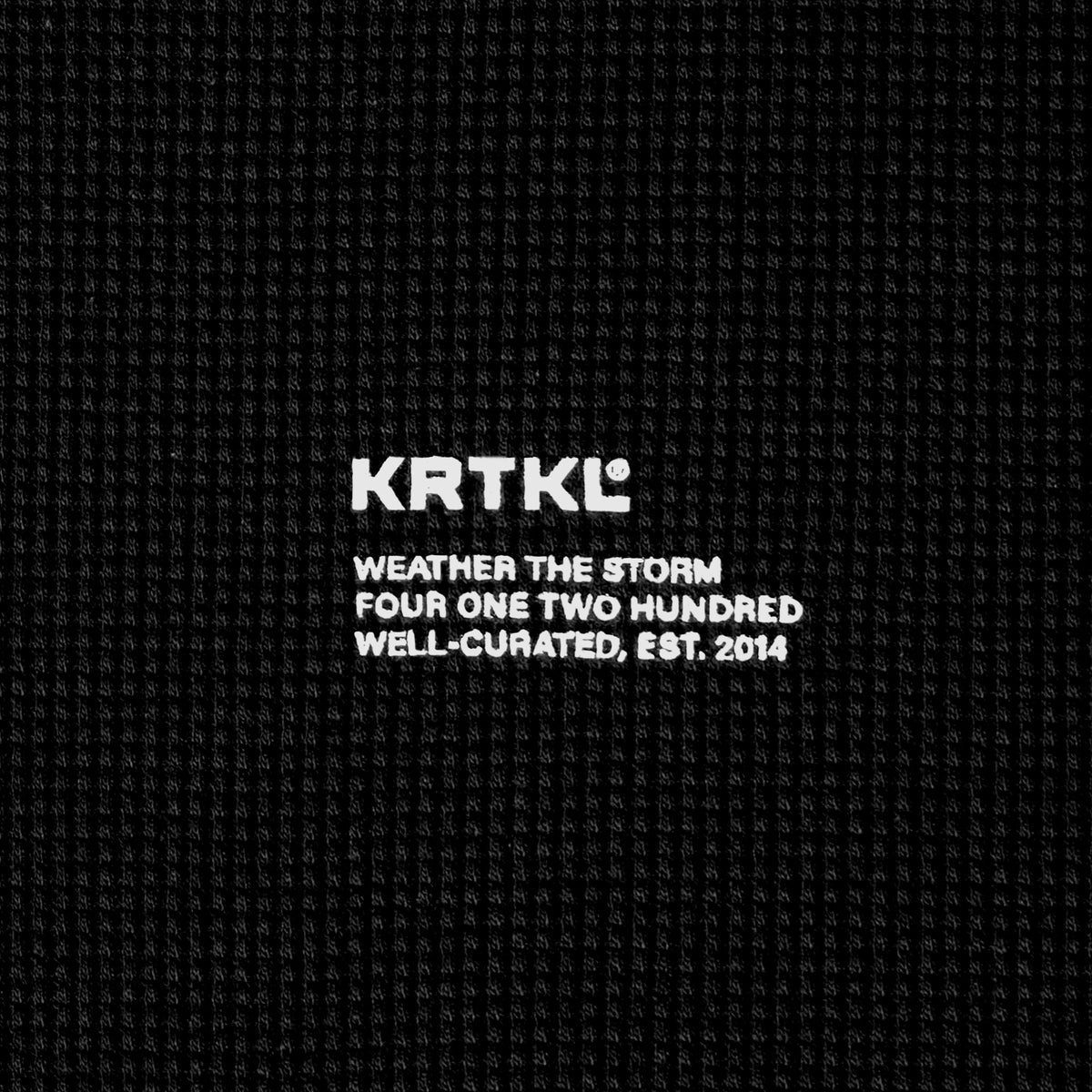 TRINADO WAFFLE TEE LS (NOIR BLACK)