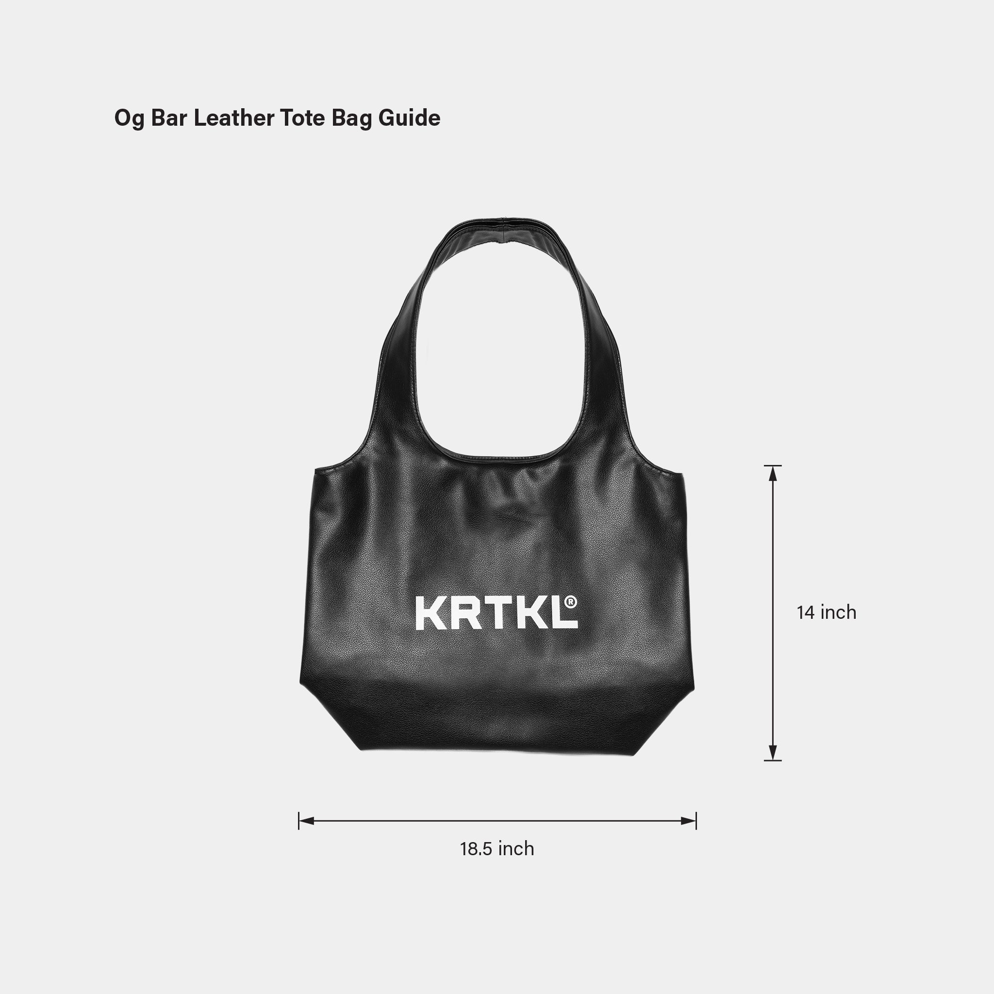 OG BAR LEATHER TOTE BAG