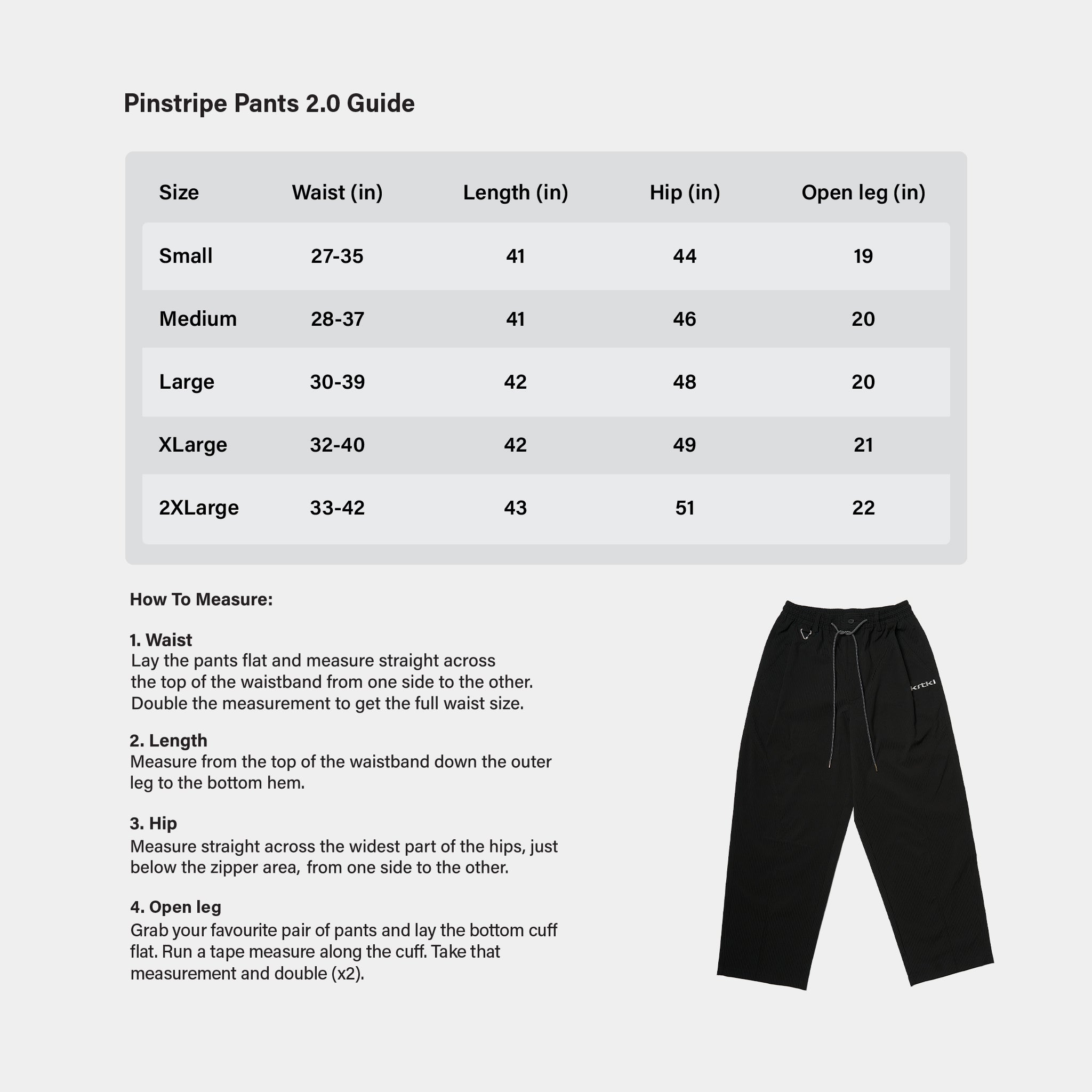 KRTKL PINSTRIPE PANTS
