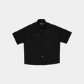 PINSTRIPE BUTTON UP SS