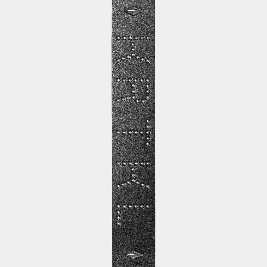 STUDDED LEATHER BELT