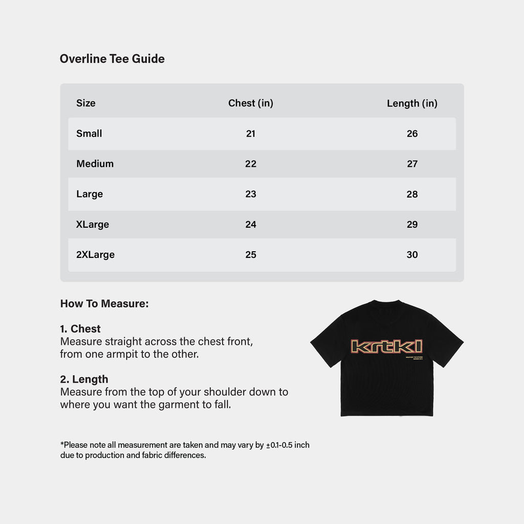 OVERLINE TEE (NOIR BLACK)