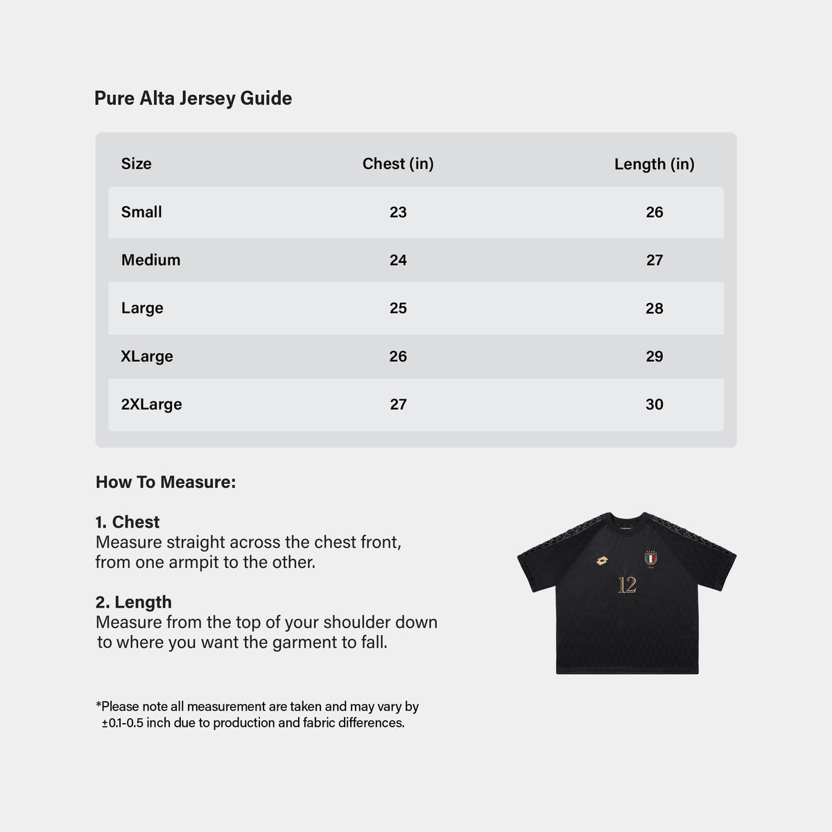 Pure Alta Jersey (Noir Black)